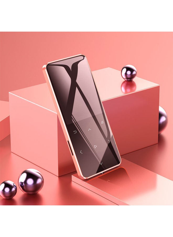 Touch Screen Bluetooth Mp3 Small Walkman Student Edition English Mp4 Full Screen P3 Player-Body Color:Metallic Pink [touch Version + English-chinese Dictionary] With Bluetooth-Memory Capacity:8g Memory [free Full Set Of Accessories]  - Image 1
