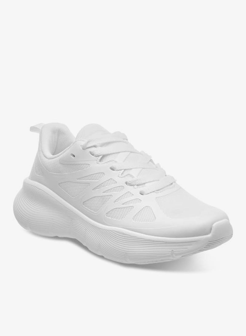 Dash Women Textured Lace-Up Sports Shoes with Pull Tabs - Image 2