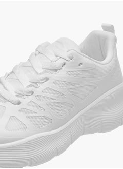 Dash Women Textured Lace-Up Sports Shoes with Pull Tabs  - Image 4