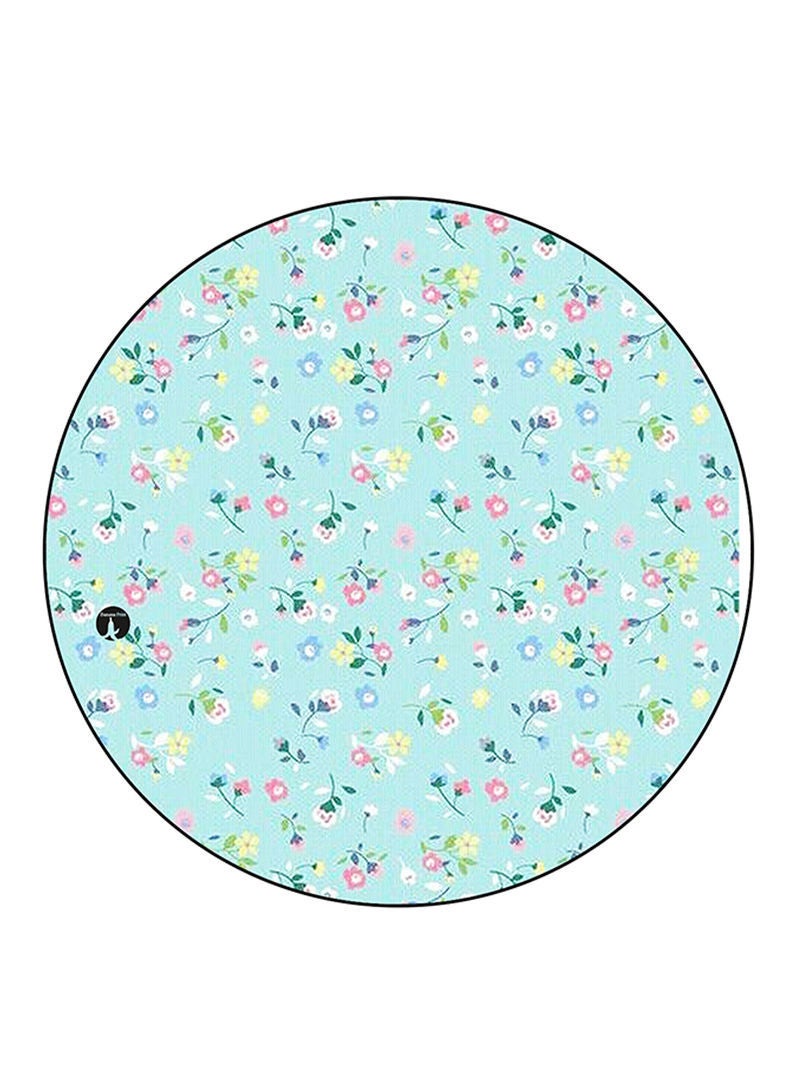Flowers Printed Mouse Pad  Multicolour