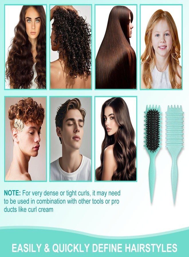 Defflo Curly Hair Brush | Curl Defining & Detangling Brush for Women | Boar Bristle Styling Brush for Shaping, Combing & Enhancing Natural Curls | Suitable for All Hair Types | Ideal for Long, Thick Hair - Image 3