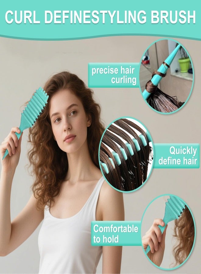 Defflo Curly Hair Brush | Curl Defining & Detangling Brush for Women | Boar Bristle Styling Brush for Shaping, Combing & Enhancing Natural Curls | Suitable for All Hair Types | Ideal for Long, Thick Hair - Image 5