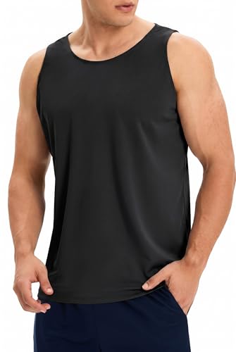 OYGSieg 6 Pack Men's Quick Dry Workout Tank Tops Breathable Gym Sleeveless Muscle Shirts for Active Men SetA XL/02 - Image 2