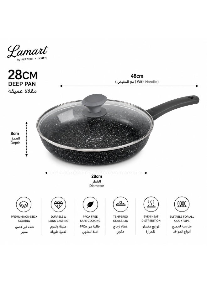 Lamart Non-Stick Frypan Flint 28 Cm  Durable Aluminium - Image 1