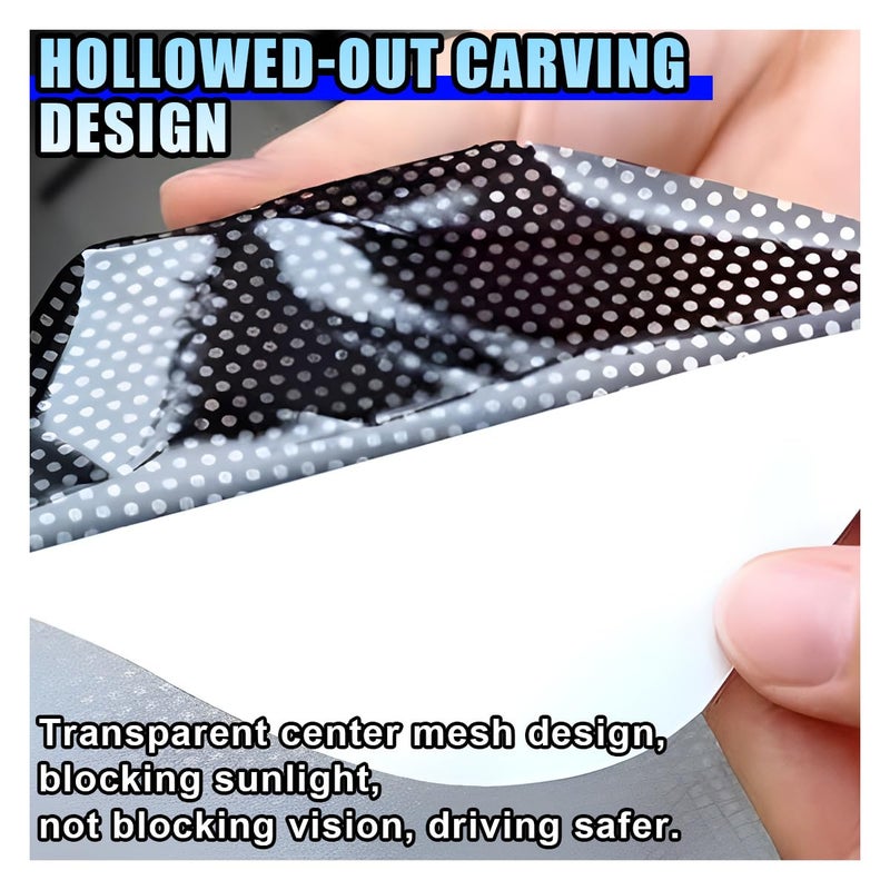 DUSCOKE 4PCS Car Side Window Sunshade, Block UV Rays Privacy Protector Car Static Cling Film Sticker, Reusable Washable Auto Shade Stickers for Heat Glare Protection, Window Film for Most Cars - Image 5