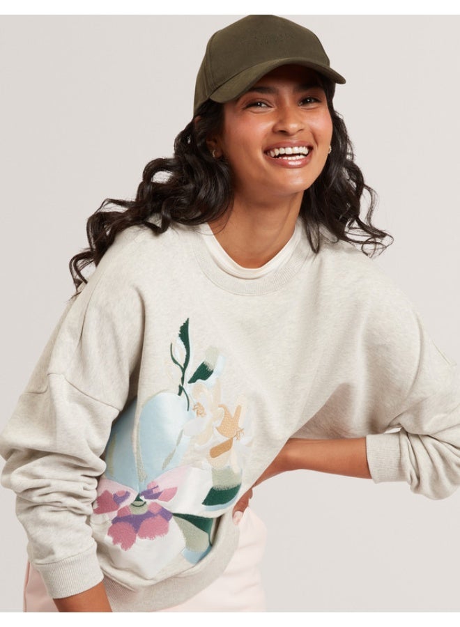 Ted Baker Printed Embroidered Sweatshirt - Image 4