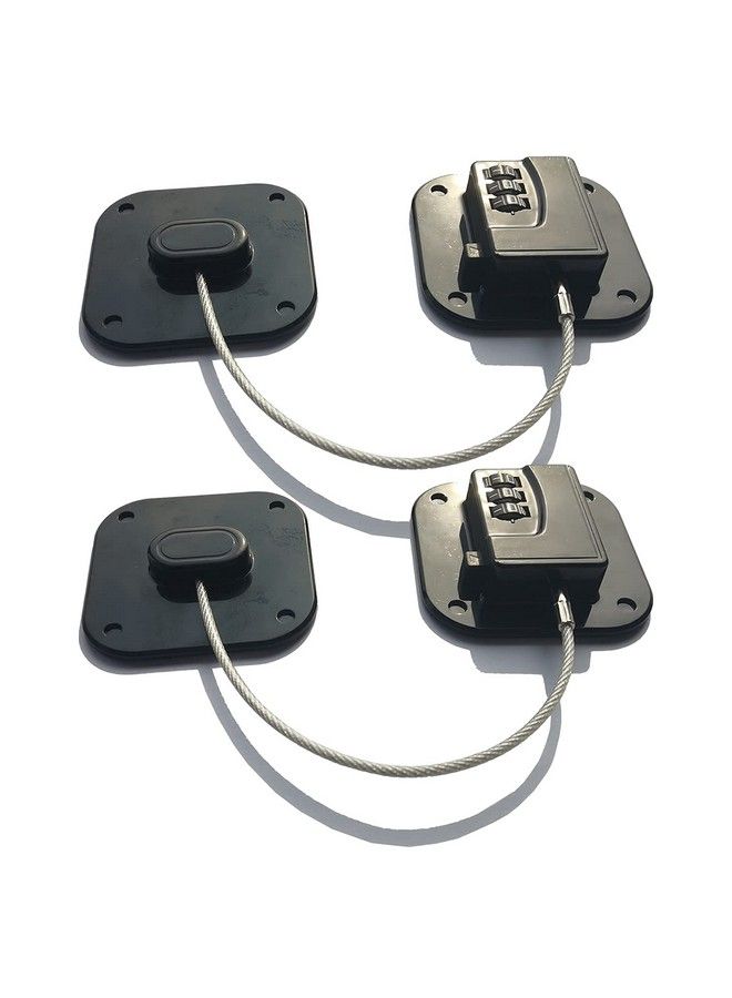 YEYA Upgraded Refrigerator Lock Cabinet Locks With Combination For Babies Child Safety Locks For Cabinets 2 Pack - Image 1