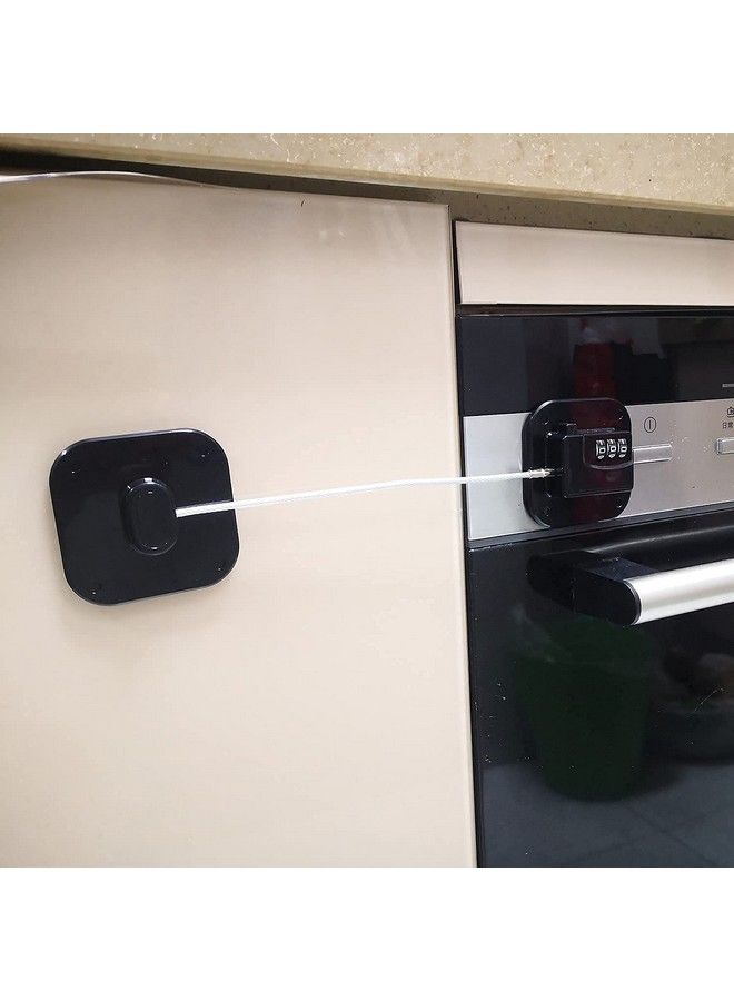 YEYA Upgraded Refrigerator Lock Cabinet Locks With Combination For Babies Child Safety Locks For Cabinets 2 Pack - Image 5