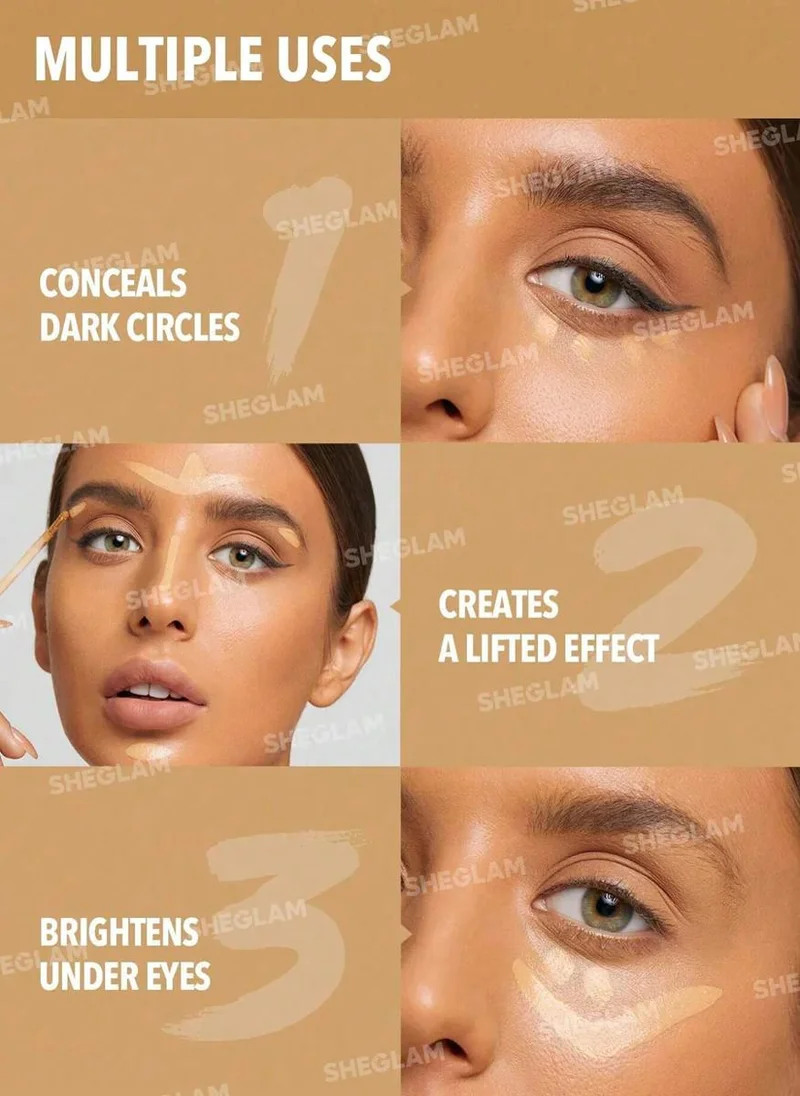 شيجلام Like Magic 12Hr Full Coverage Concealer-Shell