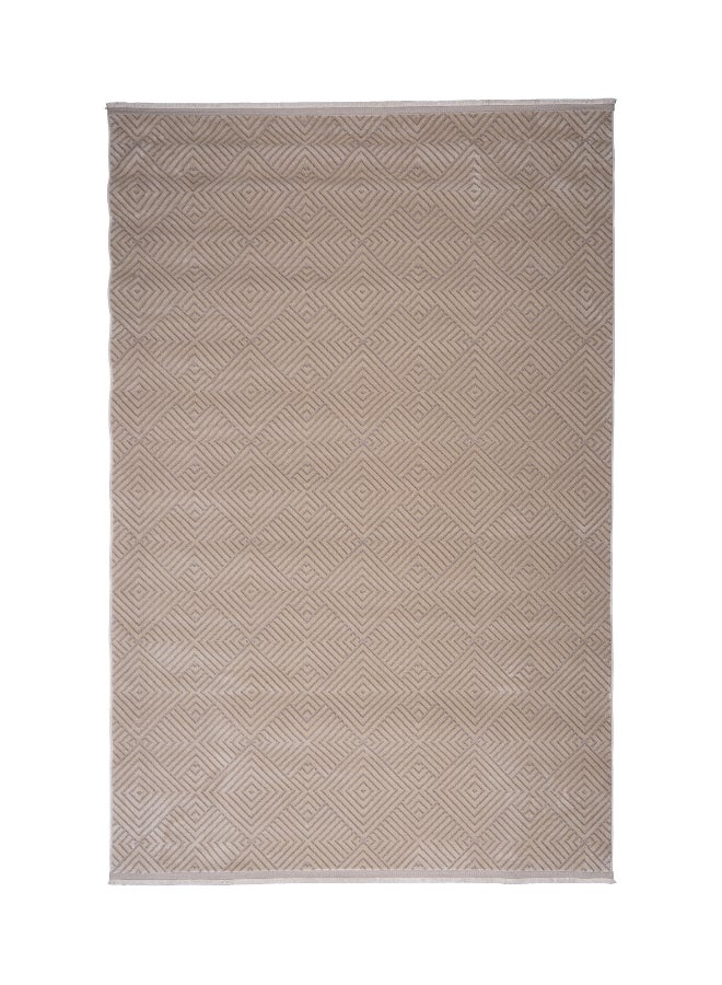 Almas Kavir Carpet Carpet Woven Rug in Soft Texture | Rustic Lattice Design - Beige | Size - 200x300 cm (6.5x10 ft) | For Living space , Master Bedroom, Dinning room & Large office space - Image 4