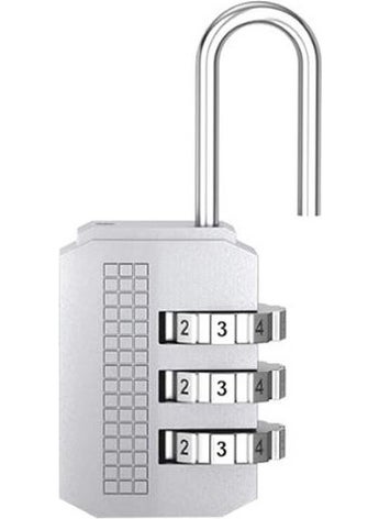 Weather Forecast 3 Digit 23mm Resettable Combination Cabinet Luggage Lock Padlock CIN530SLV  - Image 2