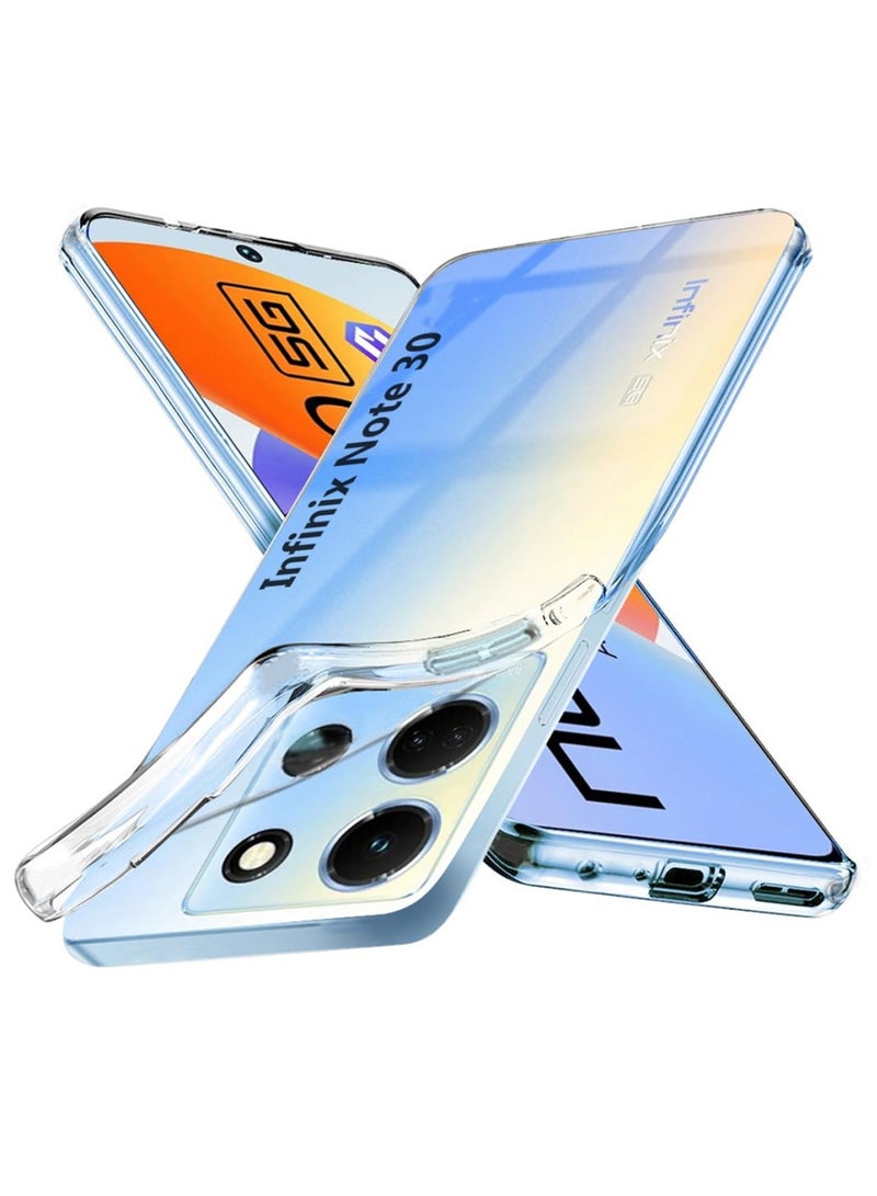 Techie غطاء شفاف مضاد للصدمات من TPU ناعم وزاوية رفيعة لجهاز Infinix Note 30 - Image 2