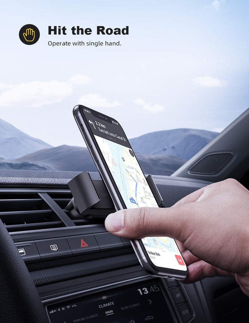 Lamicall Car Phone Holder - Universal Vent Mount with 360° Rotation for Smartphones - Image 2