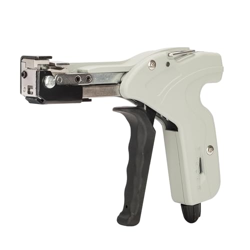 JOUGU Metal Zip Ties Cutter Stainless Steel Cable Tie Gun can adjust tightness One hand type for SelfLocking Stainless Steel Cable Ties Heavy Duty Tensioning Cutting Tool - Image 1