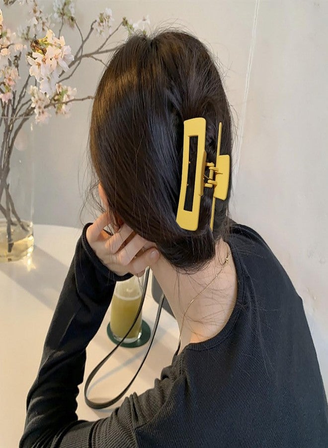 EPARTY 3 SMALL 3 BIG RECTANGLE CLAW Solid Women Girls Plastic Hair Claws Simple Frosted Hairpins Crab Barrette Fashion Ornament Hair Accessories Hair Clip - Image 5