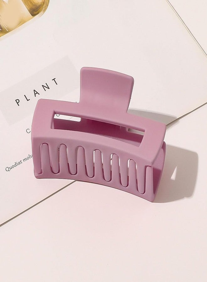 EPARTY 3 SMALL 3 BIG RECTANGLE CLAW Solid Women Girls Plastic Hair Claws Simple Frosted Hairpins Crab Barrette Fashion Ornament Hair Accessories Hair Clip - Image 4