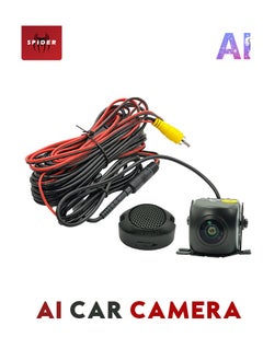 SPIDER SPIDER AI Car Camera 1080P Super HD 170° Wide Angle AHD Waterproof Night Vision Motion Detection Pedestrian Monitoring Reverse Warning Image AI Algorithm Audio Video Prompts High-Temperature Resistant Rearview System  - Image 1