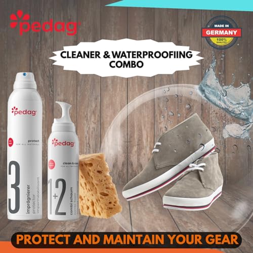 pedag Leather/Suede/Nubuck/Textile Cleaner and Conditioner with Waterproofing Kit, 250 ml/150 ml, 3 Count - Image 5