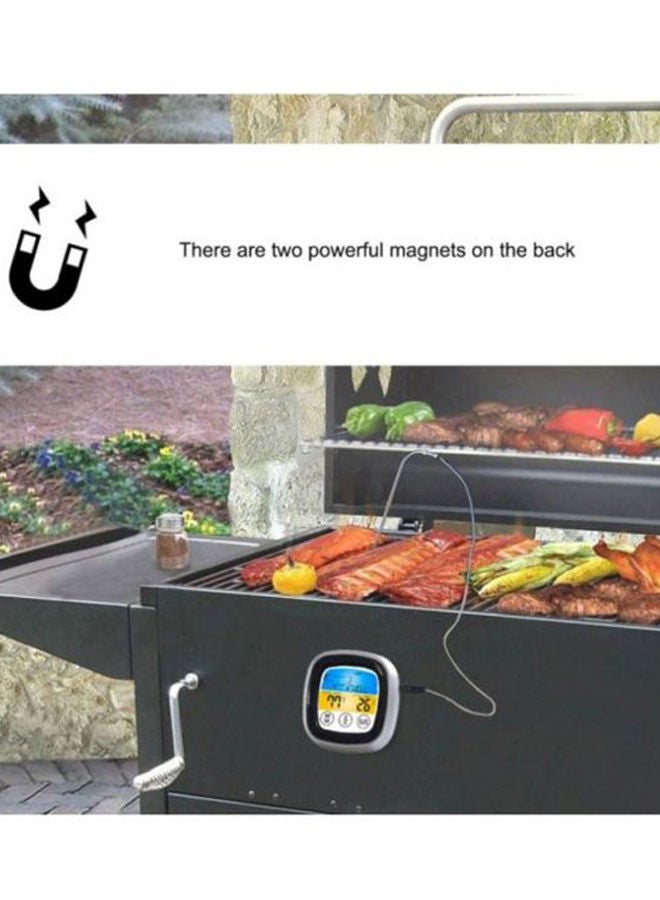 نيبمينينت مقياس حرارة رقمي للمطبخ فضي/رمادي/اسود 7.5x7.5x2.5سم - Image 4