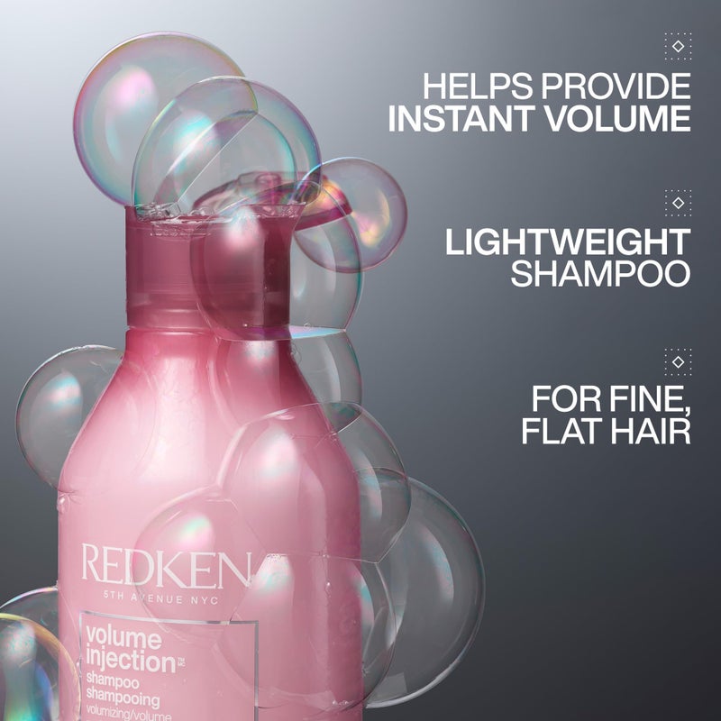 REDKEN شامبو ريدكين فوليوم إنجكشن | شامبو خفيف الوزن لتكثيف الشعر الخفيف | يضيف كثافة وقوة للشعر المسطح | خالٍ من البارابين - Image 2
