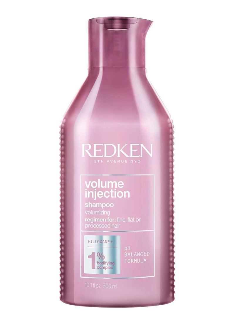 REDKEN - Redken Volume Injection Shampoo | Lightweight Volume Shampoo For Fine Hair | Adds Volume, Lift, and Body to Flat Hair | Paraben Free - Image 1