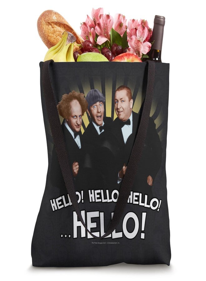 tts The Three Stooges Hello! Hello! Hello! ...Hello! Tote Bag - Image 4