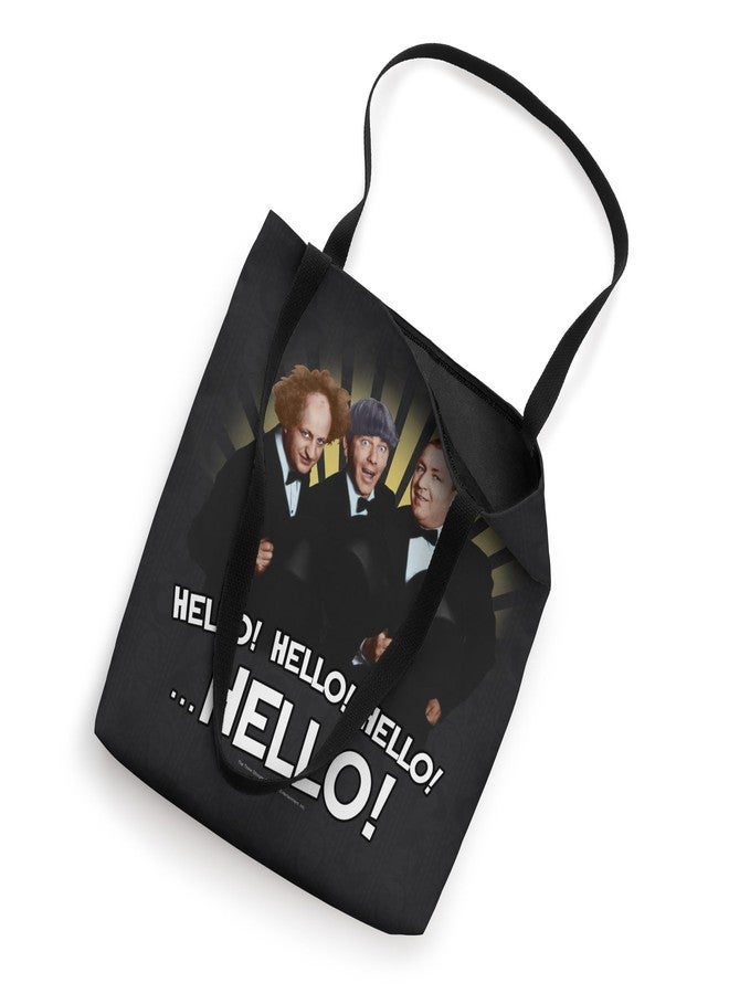 tts The Three Stooges Hello! Hello! Hello! ...Hello! Tote Bag - Image 2