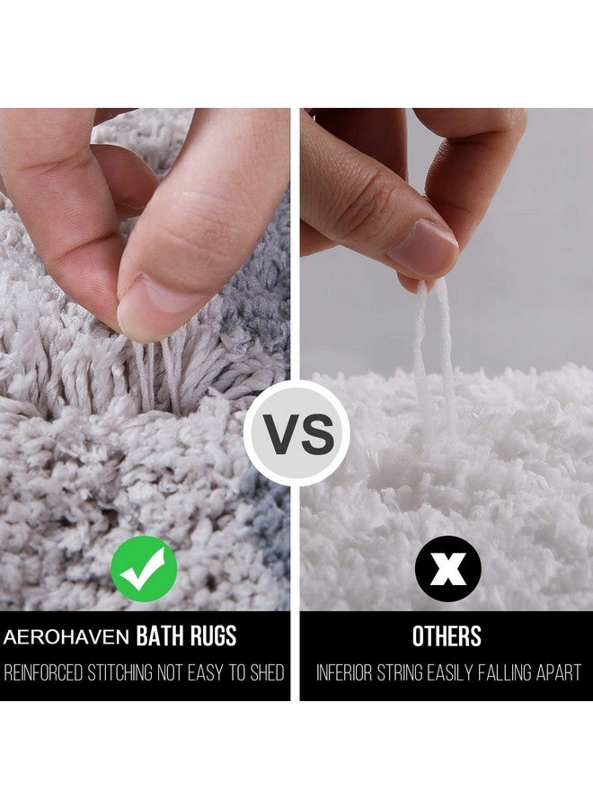 AEROHAVEN™ Glorious Super Soft Microfiber Abstract Moroccan Designer Anti Slip Bathmat (Grey, 40 cm x 60 cm) - Image 4