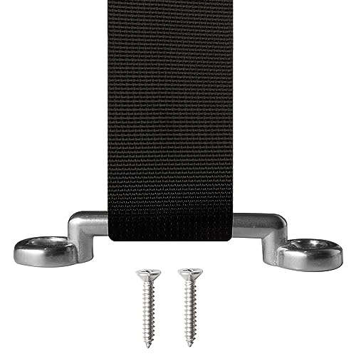 UCEDER 56" Battery Tie Down Strap Kit Battery Hold Down Strap with Stainless Steel 316 Cam Buckle, 4 Stainless Steel 316 Eye Strap Mounts, 8 SS Screws (2 Pack) - Image 5