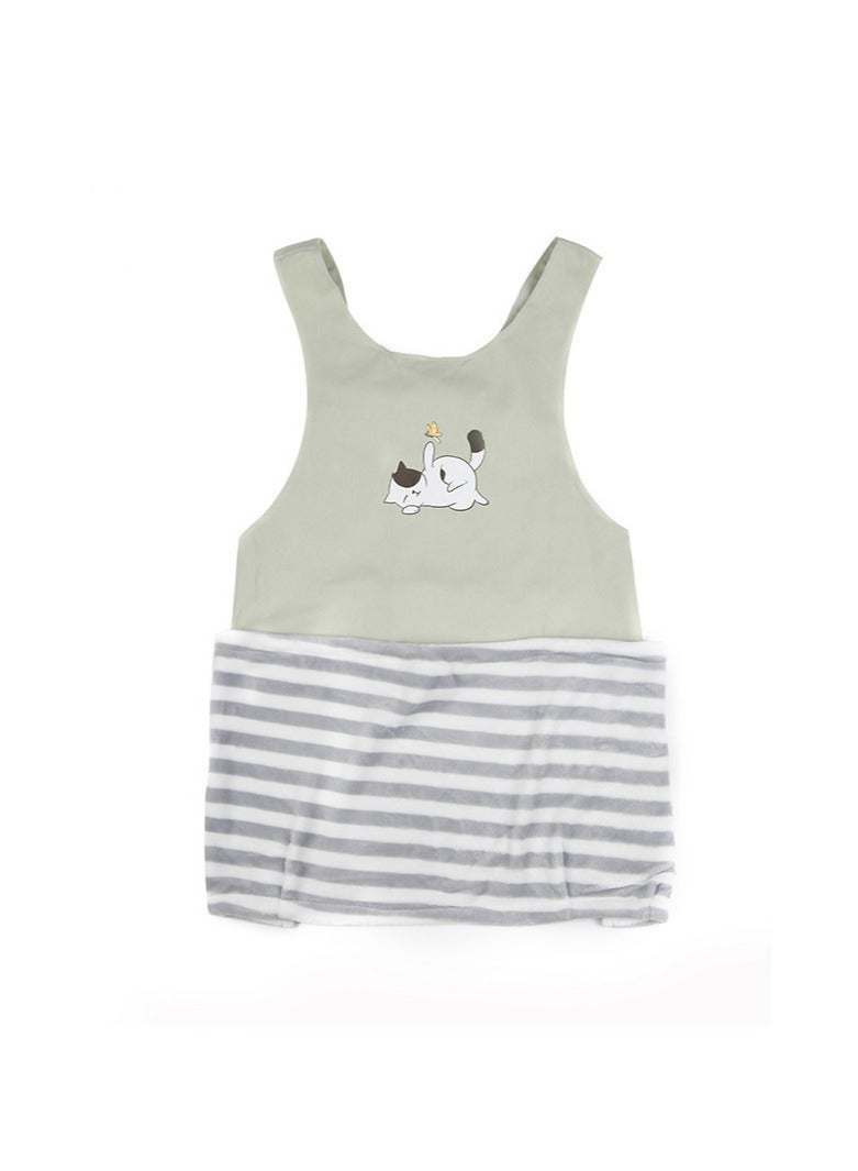 DUNISO Pet Carrier Apron, Cat Holding Apron with Sleeping Pockets, Wearable Kitten Sleeping Bag, Vest Pet Bag for Indoor Outdoor Travel, Hands-free Bag for Holding Pet Puppy Cat - Image 3