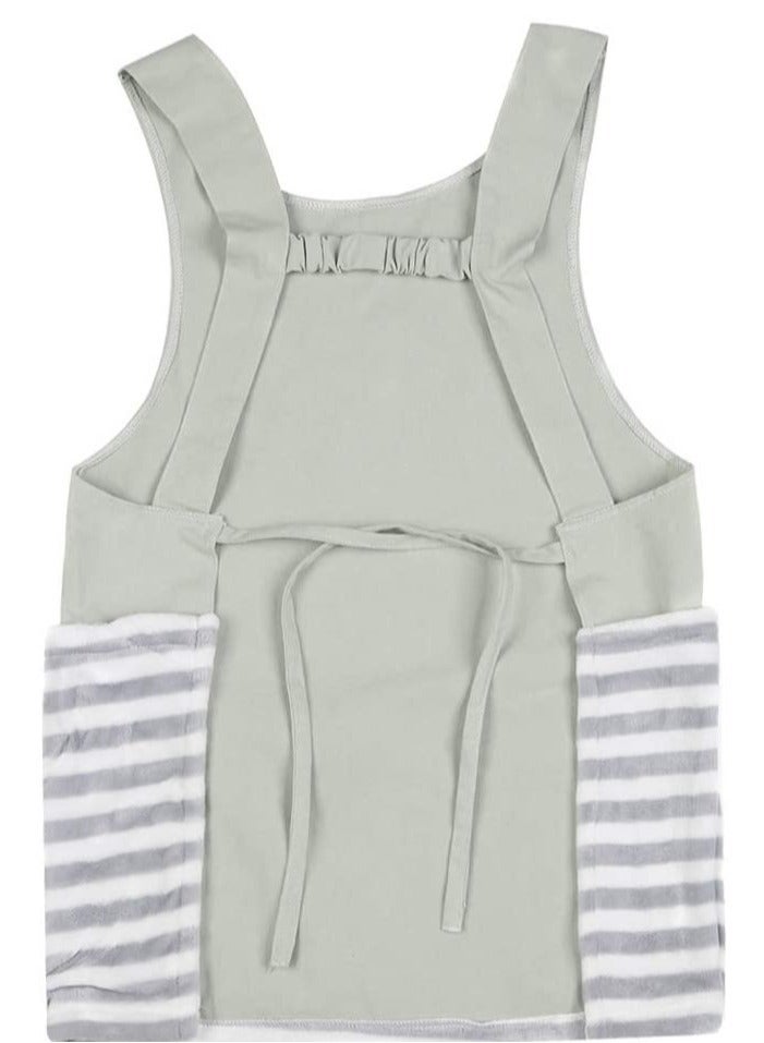 DUNISO Pet Carrier Apron, Cat Holding Apron with Sleeping Pockets, Wearable Kitten Sleeping Bag, Vest Pet Bag for Indoor Outdoor Travel, Hands-free Bag for Holding Pet Puppy Cat - Image 4