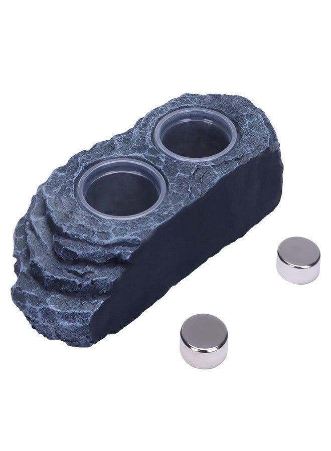 AIICIOO Crested Gecko Feeding Ledge Strong Magnetic Pet Food Bowl and Water Dish with 6 Pack Plastic Reptile Food Cups for Frog Chameleon Tortoise Lizard Pets - Image 2