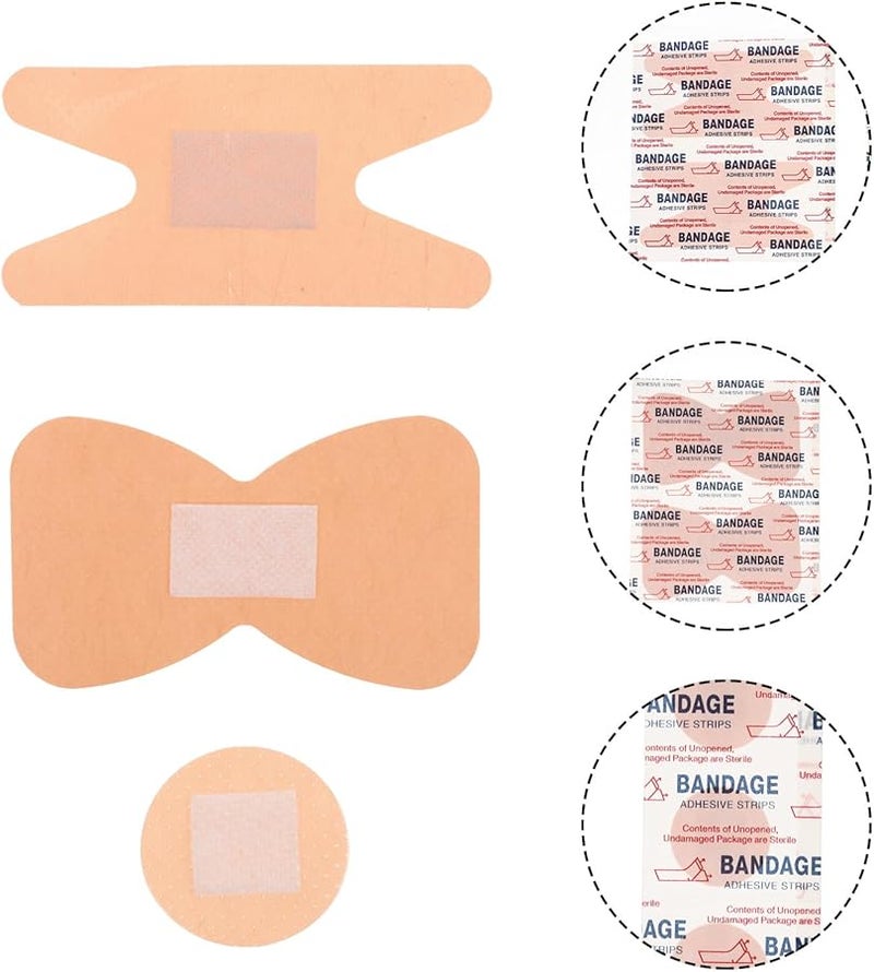 150 قطعة ضمادات مفاصل قابلة للتنفس، لاصقات جراح قابلة للتمدد مع مادة لاصقة للإسعافات الأولية لجميع الأعمار - Image 4