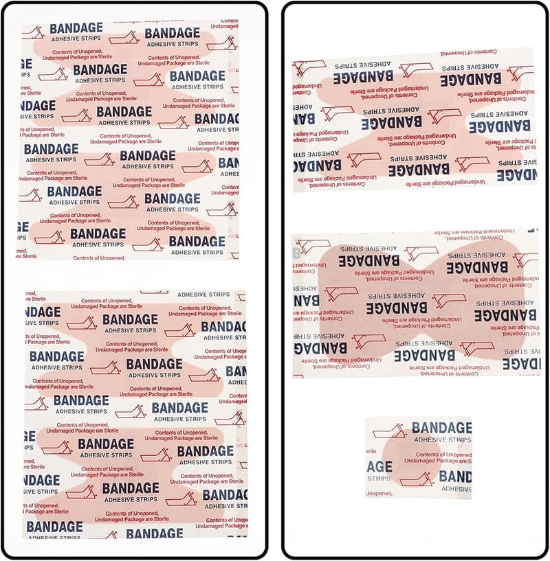150 قطعة ضمادات مفاصل قابلة للتنفس، لاصقات جراح قابلة للتمدد مع مادة لاصقة للإسعافات الأولية لجميع الأعمار - Image 5