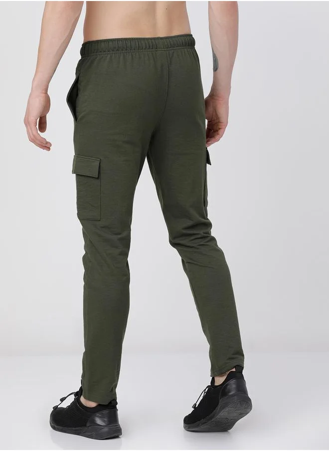 HIGHLANDER Solid Slim Fit Track Pants by Styli
