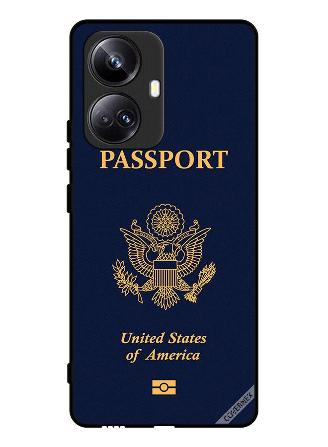 Covernex Protective Case Cover For Realme 10 Pro Plus Usa Passport Pattern - Image 1