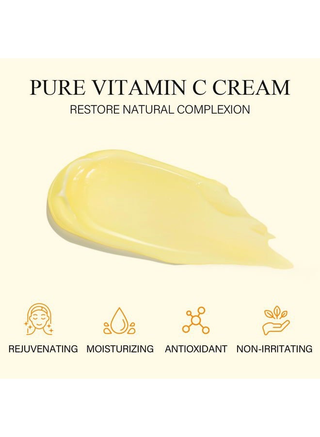 SHVYOG Vitamin C Face Moisturizer, Turmeric Vitamin C Face Cream, Anti-aging Hydration Skin Firming & Brightening Cream for Dark Spots, Wrinkles, Uneven Skin Tone, Vitamin C Lotion for Instant Glow, 1.76 OZ - Image 5