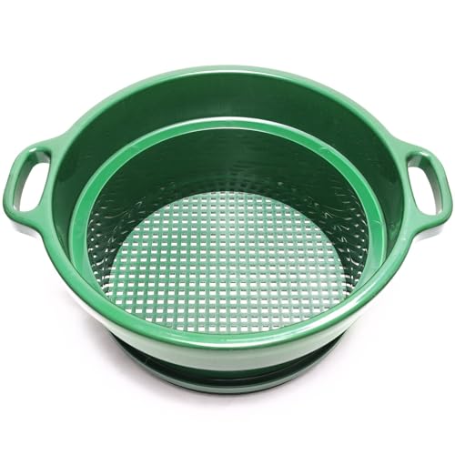 ASR Outdoor DEEP Stacking 14 Classifier Screen with Handles Heavy Duty 5 Gallon Plastic Sifting Sieve - Image 1