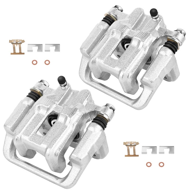 cciyu 19B2589 19B2588 Rear Left Right Brake Calipers With Bracket For Acura For CL 20012003For Acura For TL 19992008For Honda For Element 20032011