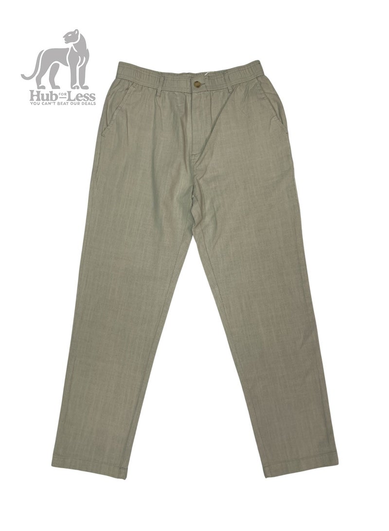 Men’s Relaxed Fit Linen Pants – Pure Linen with Clean Finish