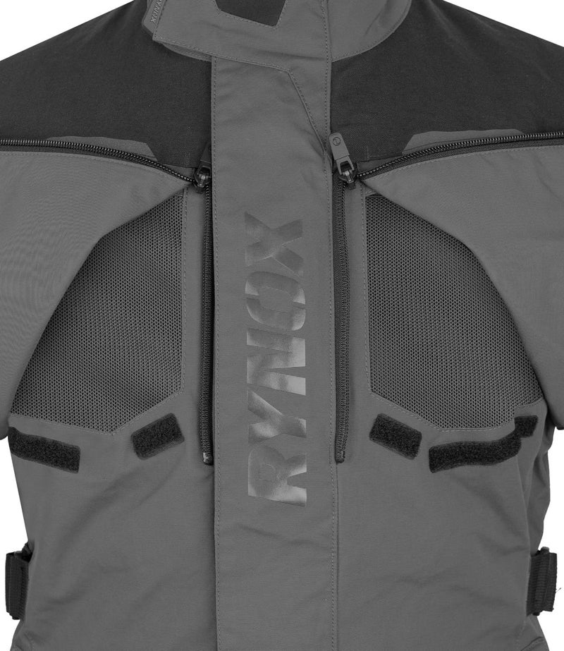 Rynox Advento Pro Jacket - Motorcycle Touring Jacket | Impact Protection | Abrasion Resistance - Black Grey, 2XL - Image 4