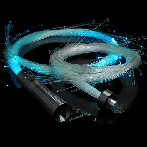GloFX Space Whip Remix Bundle Kit [PROGRAMMABLE LED Fiber Optic Whip] 6 Ft 360° Swivel - Super Bright Light Up Rave Toy | EDM Pixel Flow Lace Dance Festival - Image 1