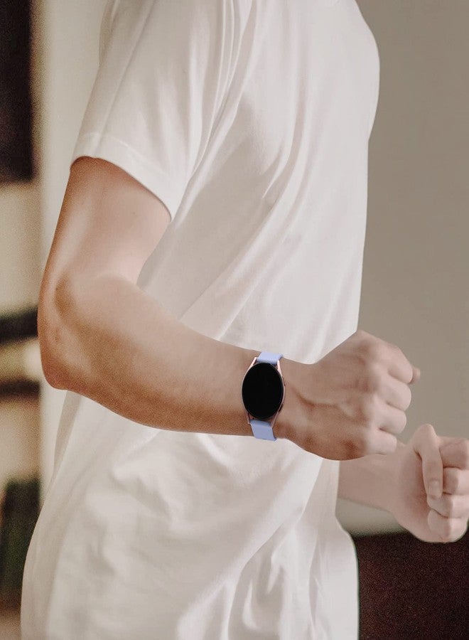 اي كي سوار ساعة AK لساعات Amazfit Bip 6/5 و Amazfit GTR 4/3 Pro / 3 / 2e / 2 / GTR الذكية مقاس 47 مم، سوار رياضي من السيليكون الناعم مقاس 22 مم متوافق مع ساعات Bip 6/5 و GTR 4 للرجال والنساء (أزرق سماوي) - Image 5