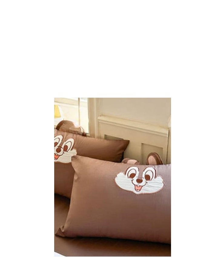 Generic Bed Sheet Style — High End Cartoon Pattern Washed Cotton Bedding Four Piece Set  - Image 3