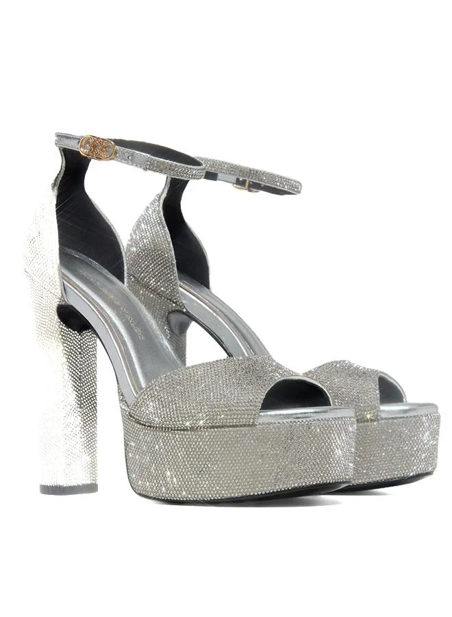 Zuhair Murad x Aldo Ladies Silver Heeled Sandals