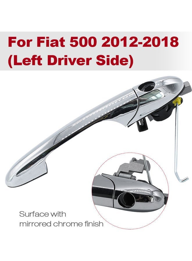 NIBEMINENT Left Driver Side Door Outside Chrome Handle Exterior Front Fit - Image 5