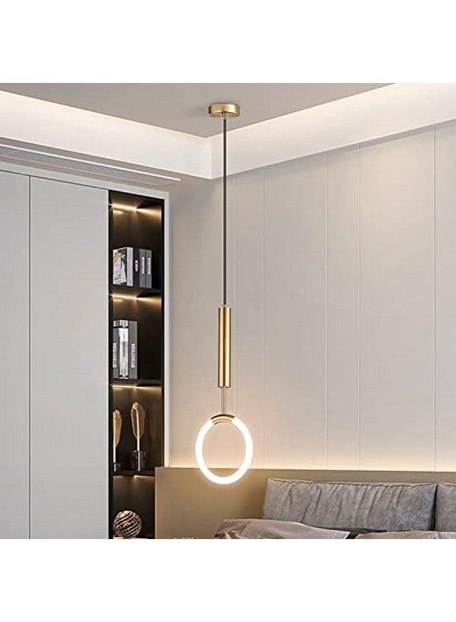 CITRA CITRA led Light Modern LED Golden 200MM Ring Pendant Light - Warm White/Gold  - Image 3