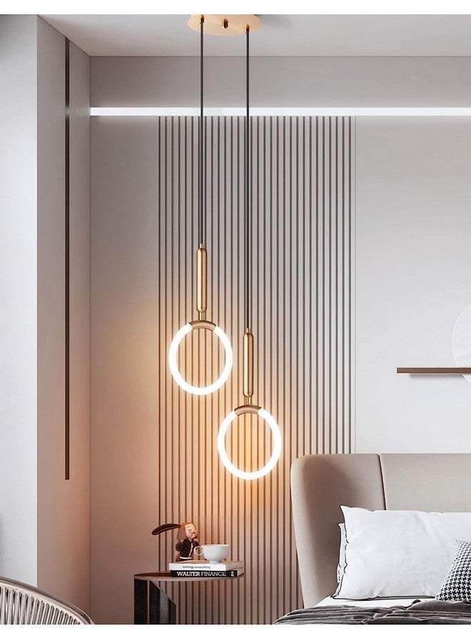 CITRA CITRA led Light Modern LED Golden 200MM Ring Pendant Light - Warm White/Gold  - Image 5