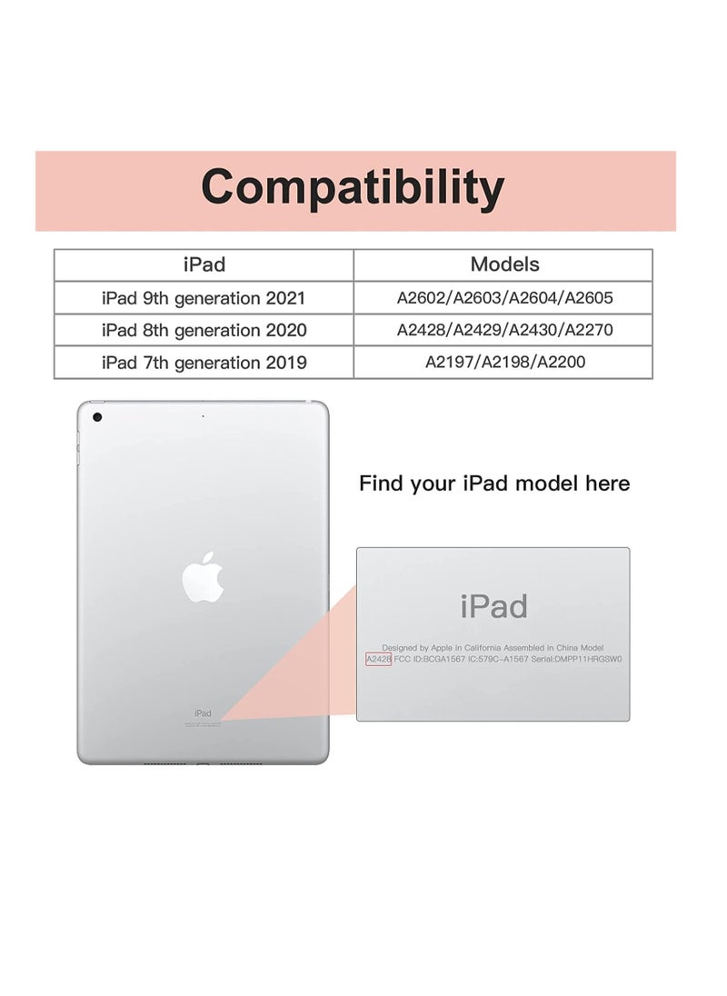 Generic Case compatible for iPad 10.2 inch 2021 2020 2019 Model 9th 8th 7th Generation Slim Stand Hard Back Protective Smart Cover for 10.5 inch Color Mint Green Color  - Image 4