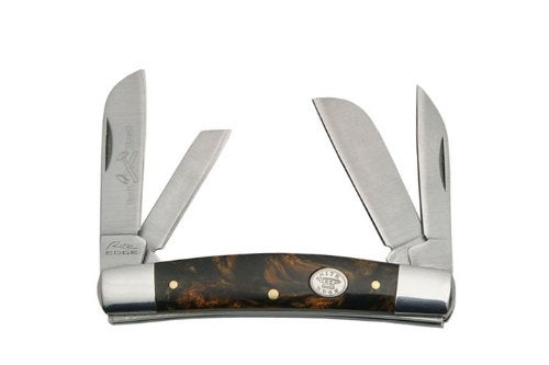 Rite Edge 3.5” Congress Pocket Knife – Small Folding Knife with 4 Stainless Steel Blades & Black Pearl Handle – Traditional Multi-Blade Pocket Knives for Men & Women for Hunting, Camping, Fishing & Everyday Carry (EDC) - Image 4